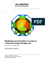 Modeling and Simulation of Creep in A Thermal Energy Storage Unit