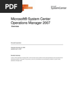 Microsoft® System Center Operations Manager 2007