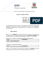 Edital nº 150-2020-COGEPS - Resultado dos Pedidos de Isenção de Taxa de Inscrição