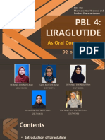 PBL 4: Liraglutide: As Oral Consumption