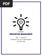 Innovation Management Dr. Jerry