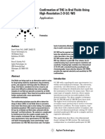 Confirmation of THC in Oral Fluids Using High-Resolution 2-D GC/MS