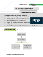 U Iii: M P: NIT Onetary Olicy
