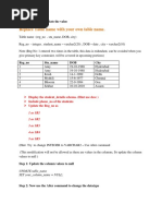 Table Creation Pract 1 PDF