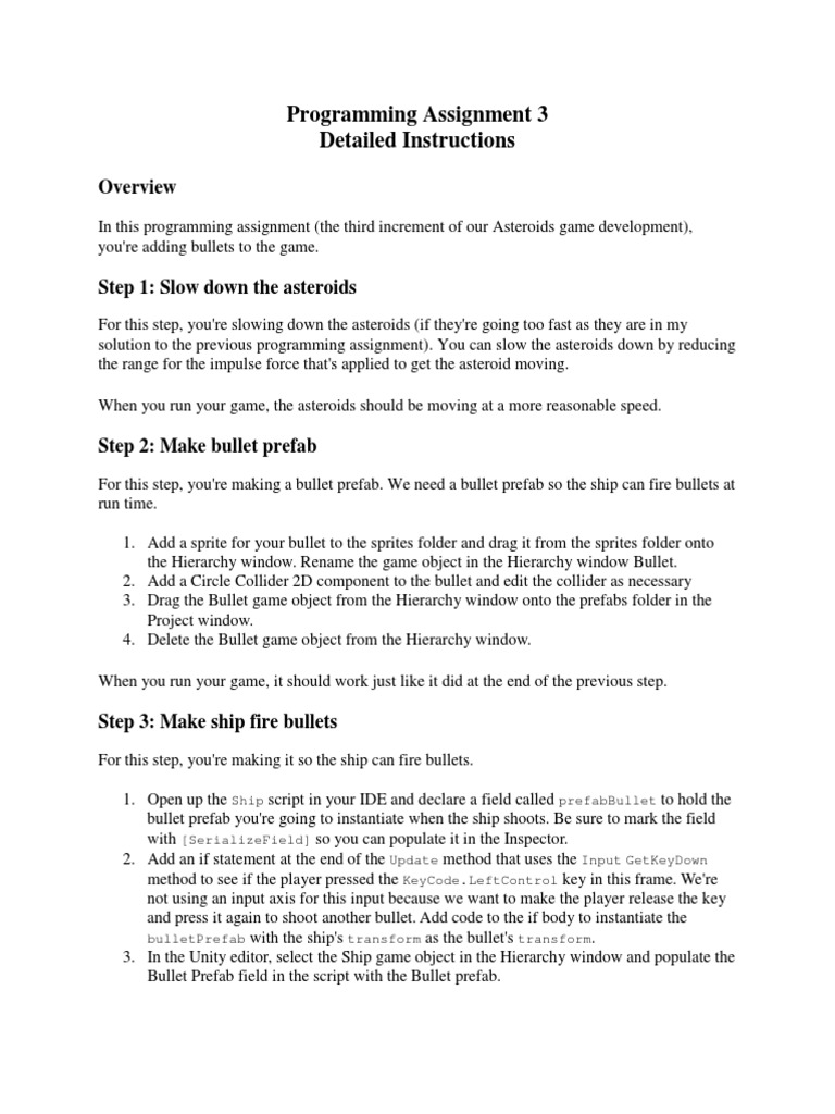 3 Programming Assignment 3 Detailed Instructions | PDF | Parameter ...