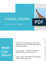 Animal Idioms: It'S A Jungle Out There!