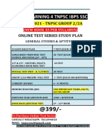 Quick Learning 4 TNPSC Ibps SSC: 2020 - 2021 - TNPSC GROUP 2/2A Online Test Series Study Plan