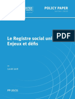 Le Registre social unique Enjeux et défis (Aout 2020)