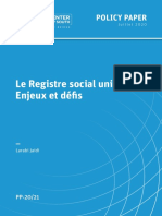 Le Registre Social Unique Enjeux Et Défis (Aout 2020)