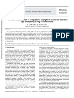 A Model For Prediction of Compressive Strength of Chemically Activated High Phosphorous Slag Content Cement