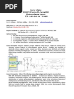 Course Syllabus EE 410/510 Section 02 - Spring 2010 Electromechanical Systems T/TH 12:45 - 2:05 PM TH N155