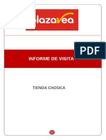 Informe de Visita Tienda - Plaza Vea - Chosica