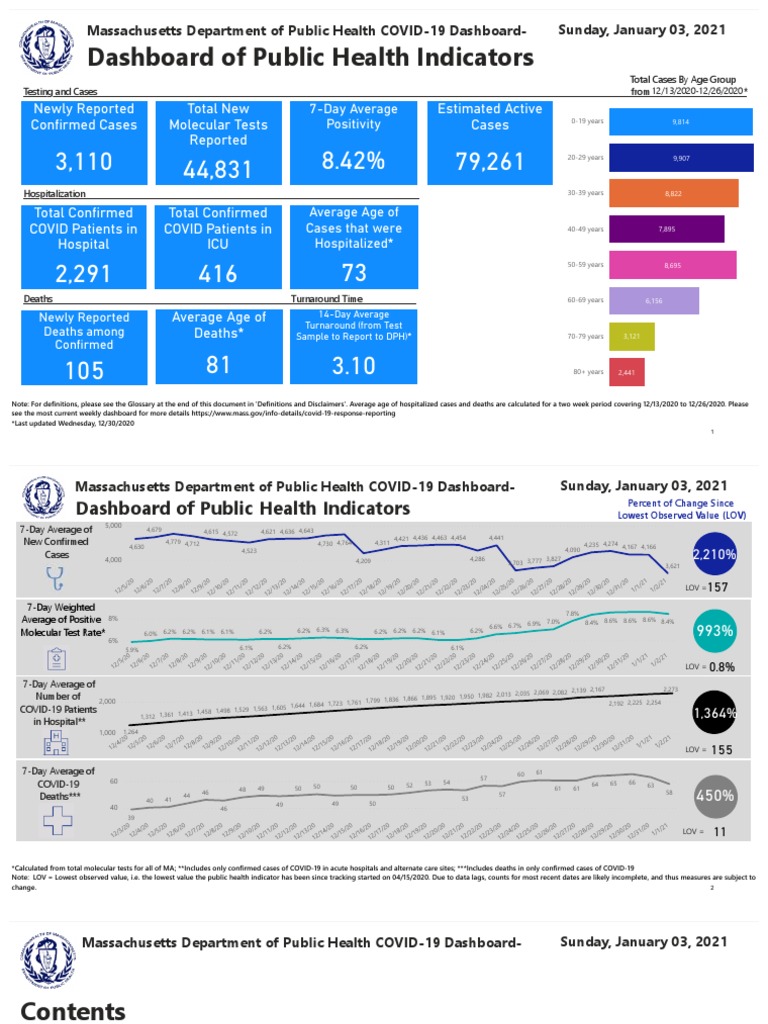 Dashboard of Public Health Indicators PDF