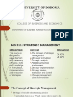 The University of Dodoma: College of Business and Economics