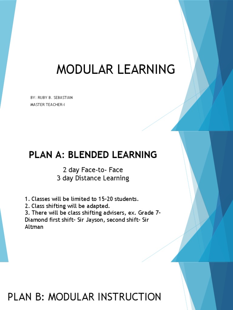 Modular Learning Plans for Teachers | PDF