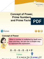 Concept of Power, Prime Numbers and Prime Factors: Book 1A Chapter 1