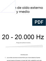 Función de Oído Externo y Medio