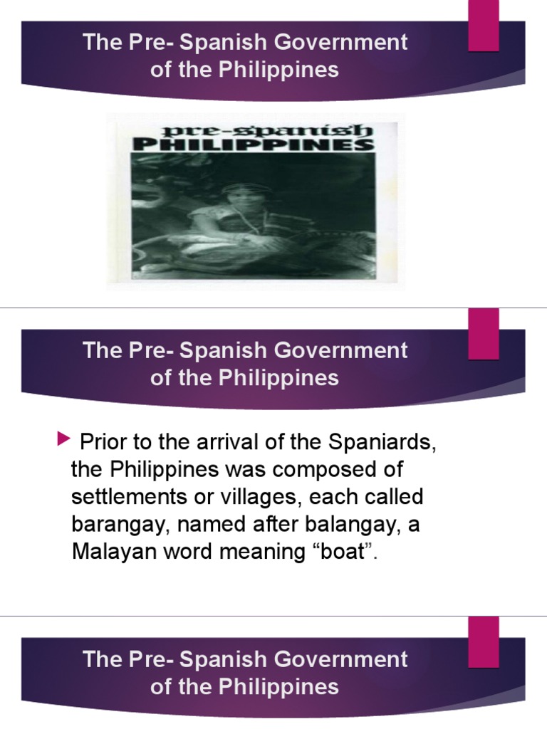 Pre-Colonial Government in the Philippines | PDF | Philippines ...