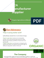 DCA Manufacturer Supplier: Organic Agriculture & Blockchain Technology