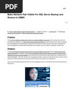 Make Network Path Visible For SQL Server Backup and Restore in 
