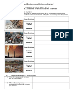 Earth and Environmental Sciences Quarter 1: Issue/Problem Adverse Effects Solution