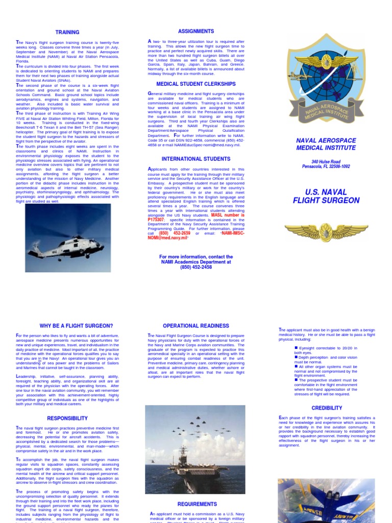 Navy Flight Surgeon Training Overview | PDF | United States Naval ...
