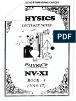 Nitin Vijay (NV) Sir 11TH Class Physics Notes Part-1 Iitians Career PDF