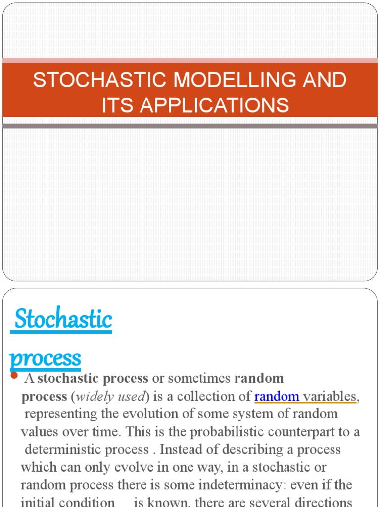 Stochastic Modelling Overview and Uses | PDF | Stochastic Process ...