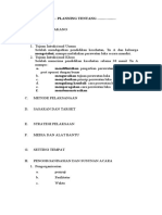 Format PRE-PLANNING An Nuur