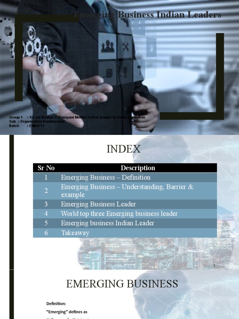 Emerging Indian Business Leaders | PDF | Venture Capital | Corporate ...