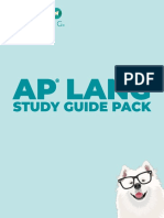 Ap Lang Study Guide Pack Updated PDF