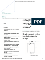 Calculate - How To Cutting Length of Rectangular Stirrups - Tutorials Tips Civil Tips PDF
