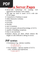 Java Server Pages: JSP Syntax