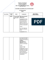 Weekly Home Learning Plan English 7: Second Quarter