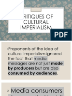 Critiques of Cultural Imperialism