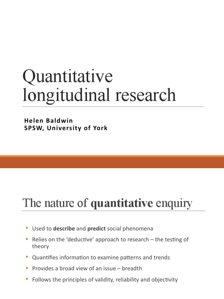 Longitudinal Research Design - 2020-21 - Quantitative | PDF ...