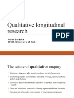 Longitudinal Research Design - 2020-21 - Qualitative