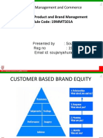 Faculty of Management and Commerce: Course Title: Product and Brand Management Module Code: 19MMT501A