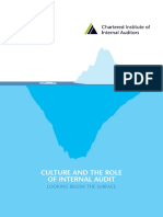 Culture and The Role of Internal Audit: Looking Below The Surface