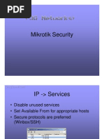 GregSowell Mikrotik Security