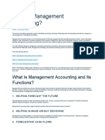 What Is Management Accounting and Its Functions?