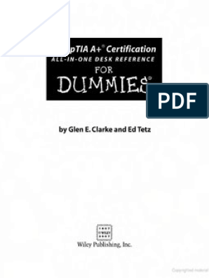 Comptia A Certification All In One Desk Reference For Dummies By