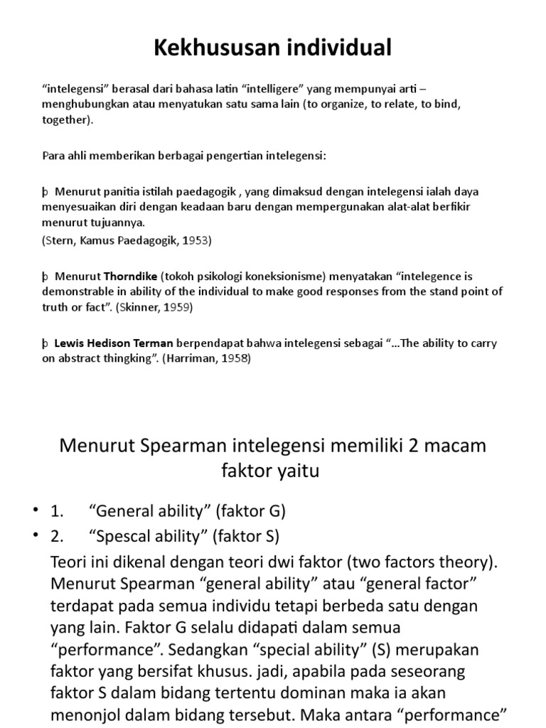 Kekhususan Individual Power Ponit Pdf