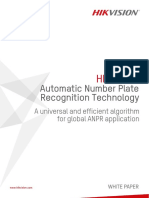 Automatic Number Plate Recognition Technology: Hikvision