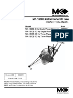 MK1600 Electric Saw Owner's Manual