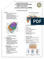 BIO101-Student-Notes PRELIM-Cell Structure and Function1