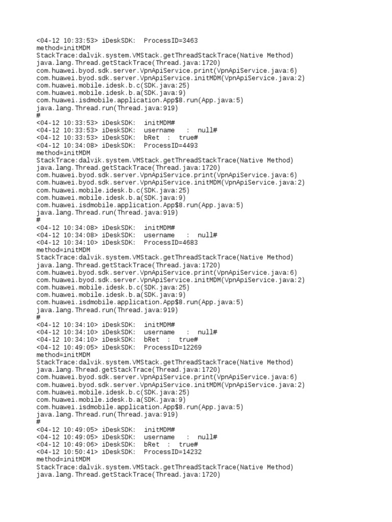 iDeskSDK 2020-04-12 Log | PDF | Software Development Kit | Java ...