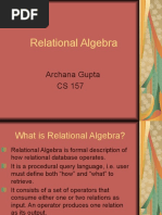 Relational Algebra Examples