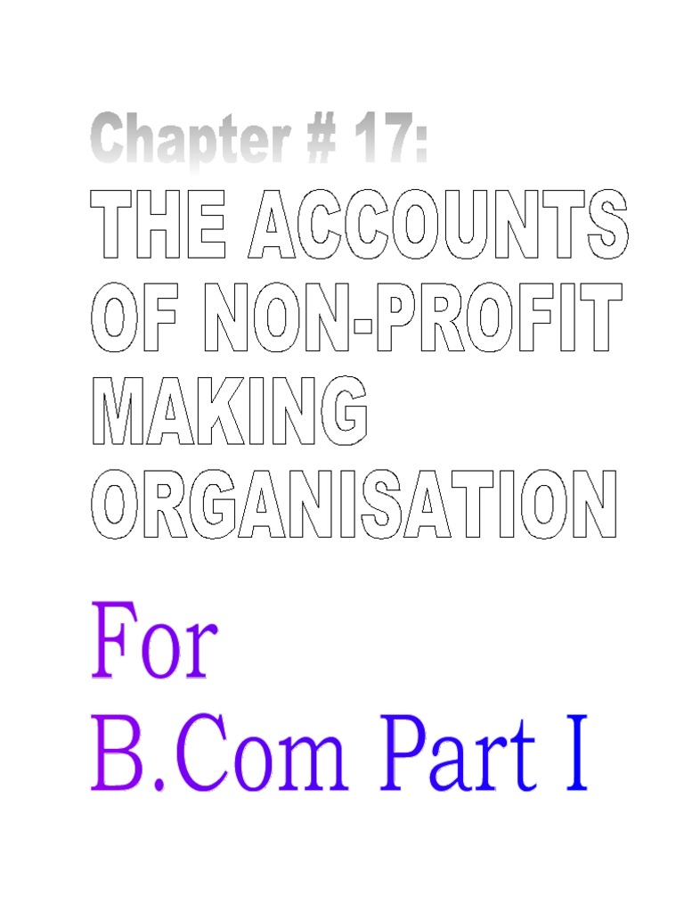 Non-Profit Organization Accounting Basics | PDF | Bookkeeping | Debits ...