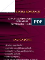 Agricultura Romaniei - evolutia principalilor indicatori in perioada 1918-2000 .ppt